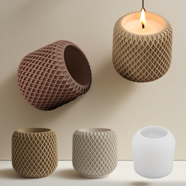 Barbara Mesh Cup Silicone Mold Aromatherapy Candle Cup Aromatherapy Container Decoration Mold