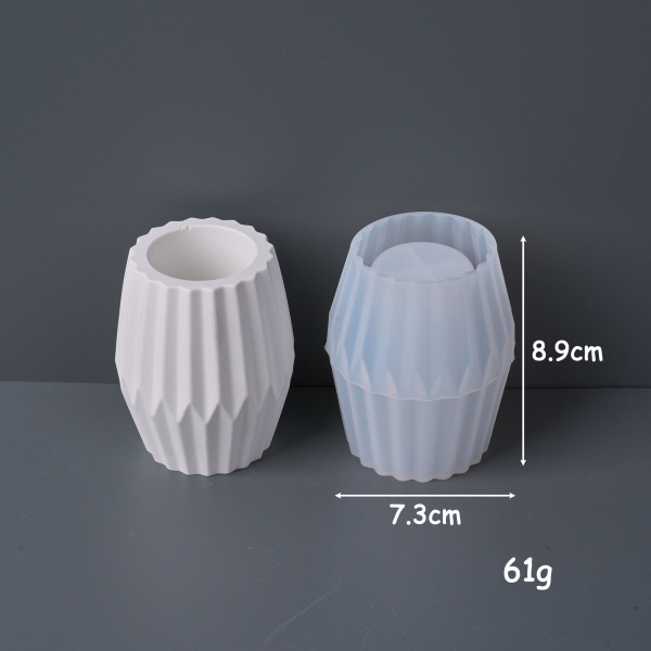 Premium Round Pen Holder & Succulent Planter Mould for Jesmonite & Resin